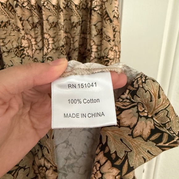 Tuckernuck Floral Maxi Dress in Brown and Cream - Picture 7 of 12